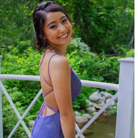 Sherri Hill 52614 in Electric Purple - Picture 3 of 3